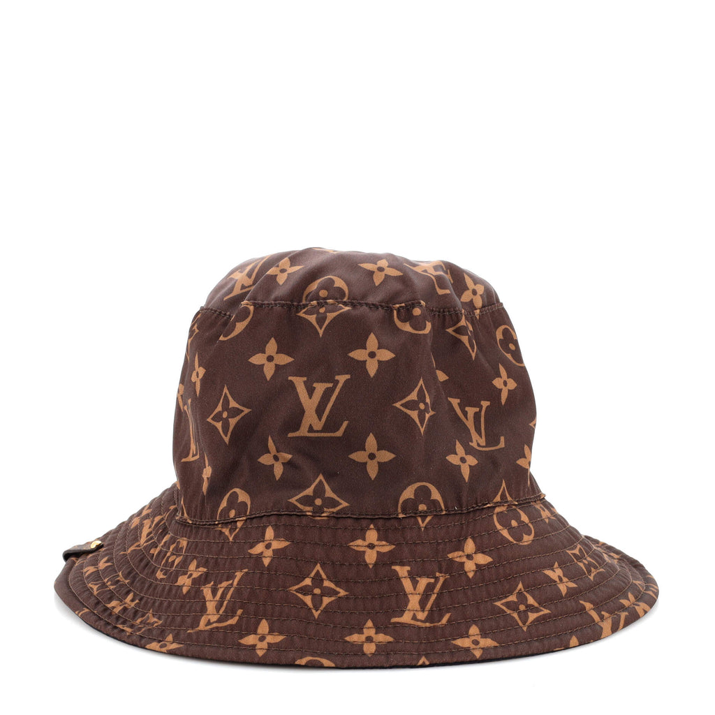 Louis Vuitton, Accessories, Louis Vuitton Carry On Reversible Bob Hat  Monogram Wool Black
