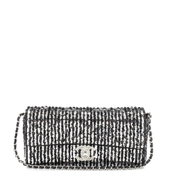 Chanel Pearl CC Chain Flap Bag Sequins East West
