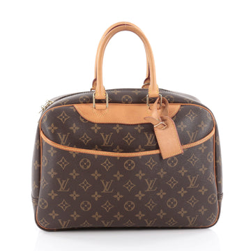 Louis Vuitton Deauville Handbag Monogram Canvas Brown 2179801