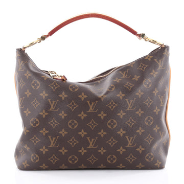 Louis Vuitton Sully Handbag Monogram Canvas PM Brown 2179803