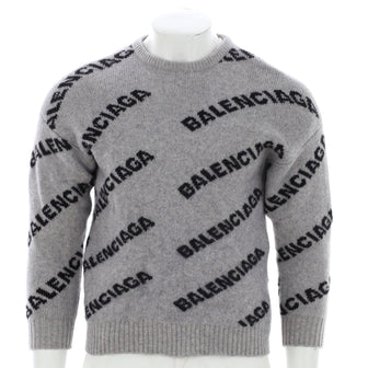 Balenciaga Long Sleeve Crew-neck Sweater for Men