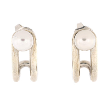 Tiffany & Co. HardWear Hinged Earrings Sterling Silver with Pearls