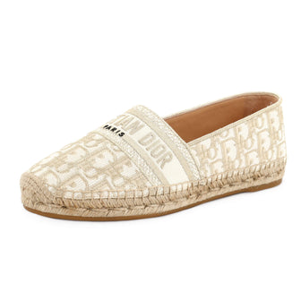 Christian Dior Women's Granville Espadrilles Embroidered Canvas