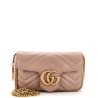 Gucci GG Marmont Flap Bag Matelasse Leather Super Mini