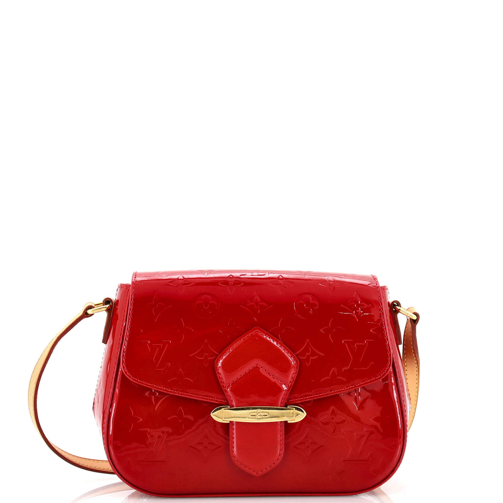 Louis Vuitton Bellflower Handbag Monogram Vernis GM Red 218090110