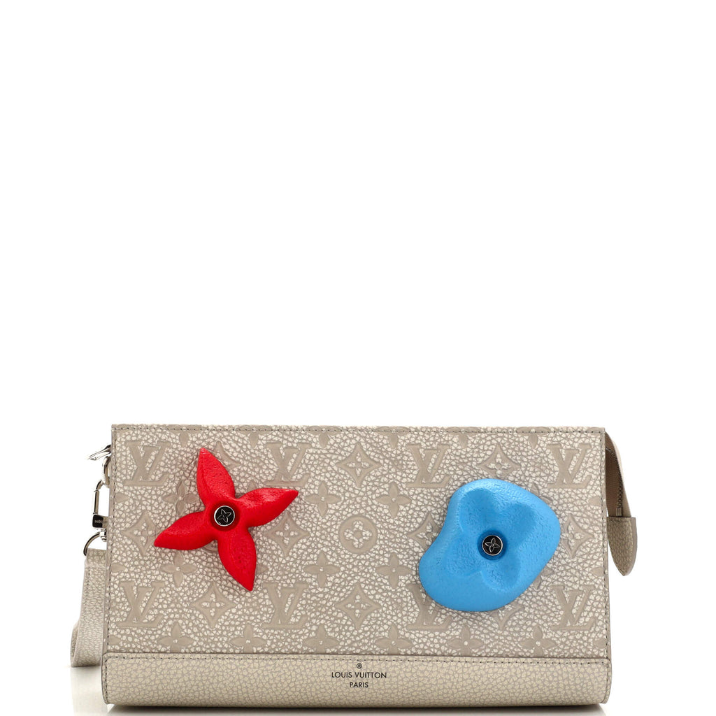 Louis Vuitton Climbing Standing Pouch Limited Edition Monogram Taurillon  Leather with Acrylic Neutral 218090130