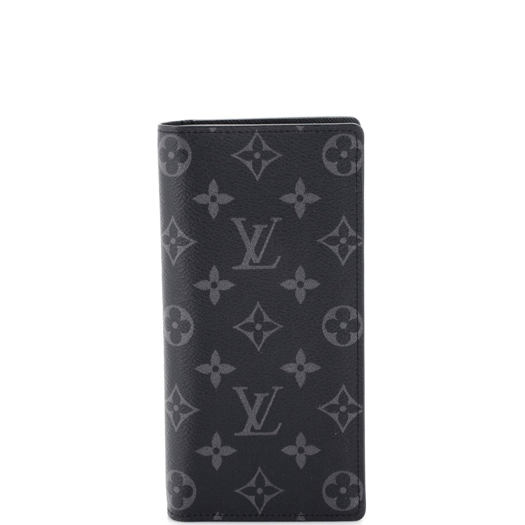 Louis Vuitton Brazza Wallet Monogram Eclipse Canvas Black 218090142