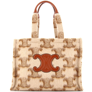 Celine Cabas Thais Tote Triomphe Wool Large