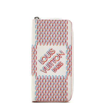 Louis Vuitton Zippy Wallet Limited Edition Damier Spray Leather Vertical