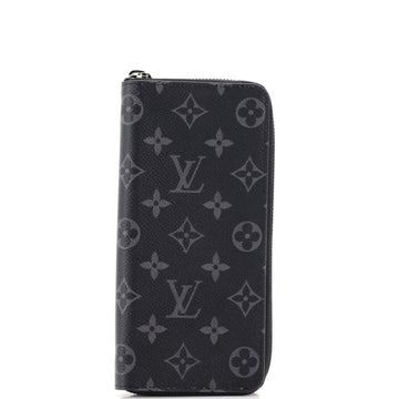 Louis Vuitton Zippy Wallet Monogram Eclipse Canvas Vertical