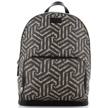Gucci Zip Pocket Backpack Caleido GG Coated Canvas Medium