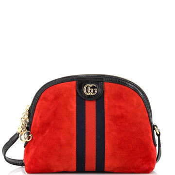 Gucci Ophidia Dome Shoulder Bag Suede Small