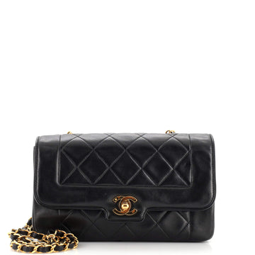 Chanel Vintage CC Chain Flap Bag Quilted Lambskin Small