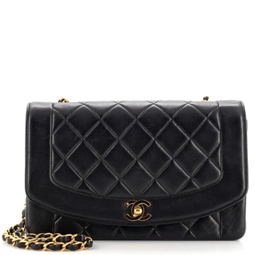 Chanel Vintage Diana Flap Bag Quilted Lambskin Medium