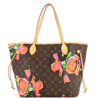 Louis Vuitton Neverfull Tote Limited Edition Monogram Roses MM