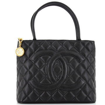 Chanel Medallion Tote Quilted Caviar