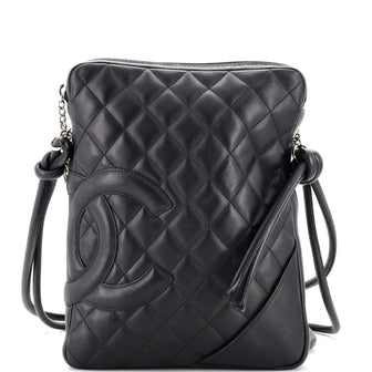 Chanel Cambon Crossbody Bag Quilted Leather Medium