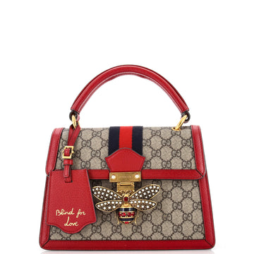 Gucci Queen Margaret Top Handle Bag GG Coated Canvas Small