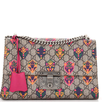 Gucci Padlock Shoulder Bag Printed GG Coated Canvas Medium