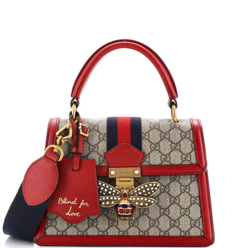 Gucci Queen Margaret Top Handle Bag GG Coated Canvas Small