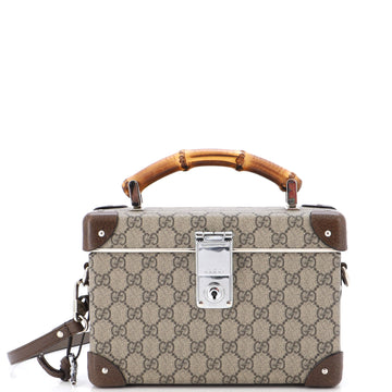 Gucci Bamboo Globe-Trotter Vanity Case GG Coated Canvas