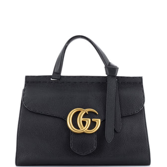 Gucci GG Marmont Top Handle Bag Leather Small