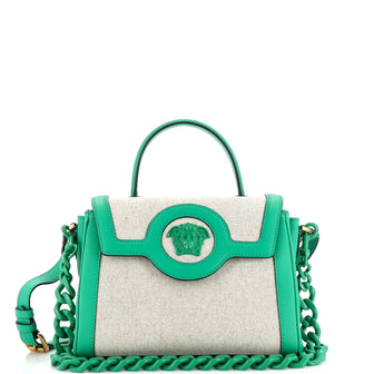 Versace La Medusa Top Handle Bag Leather Medium