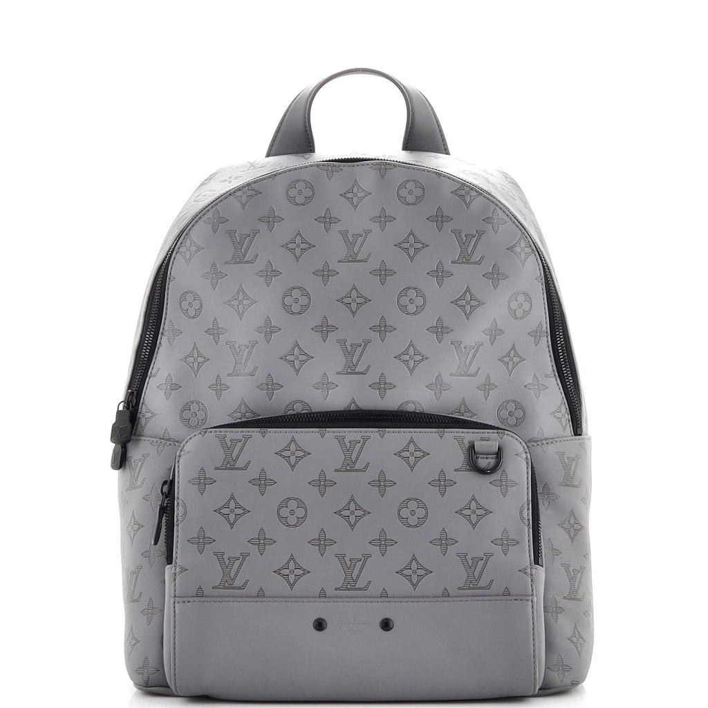 Louis Vuitton Racer Backpack Monogram Shadow Leather Gray 2181741