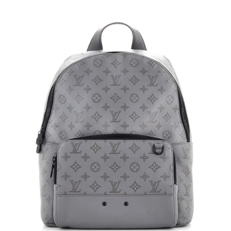 louis vuitton backpack white and grey Louis Vuitton Racer Backpack Monogram Shadow Leather 218174