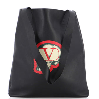 Valentino Garavani Undercover Tote Printed Leather Large