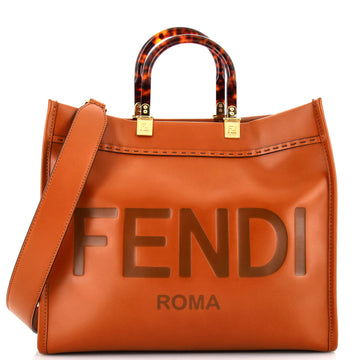 Fendi Sunshine Shopper Tote Leather Medium