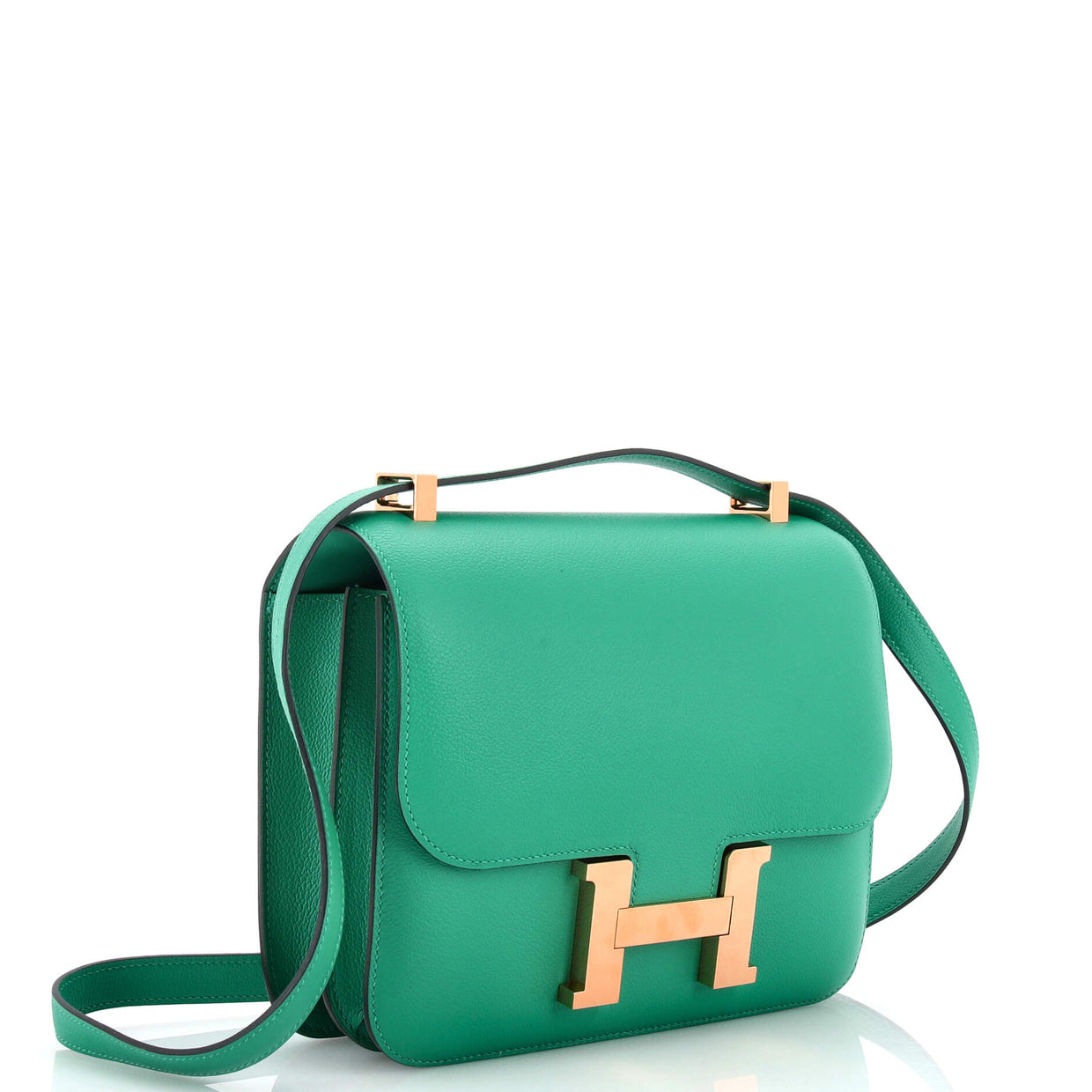 Hermes Constance Bag Evercolor 24 Green 218235188