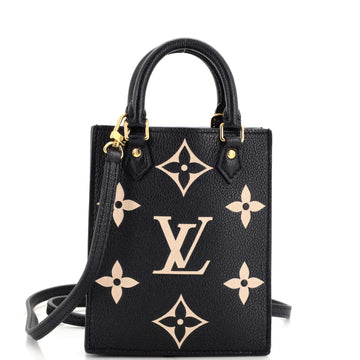 Louis Vuitton Petit Sac Plat Bag Bicolor Monogram Empreinte Giant