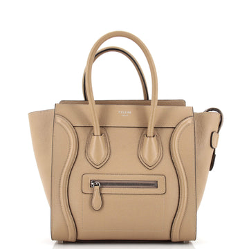 Celine Luggage Bag Grainy Leather Micro