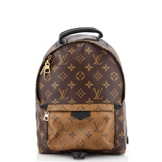 Brown Louis Vuitton Monogram Reverse Palm Springs PM Backpack