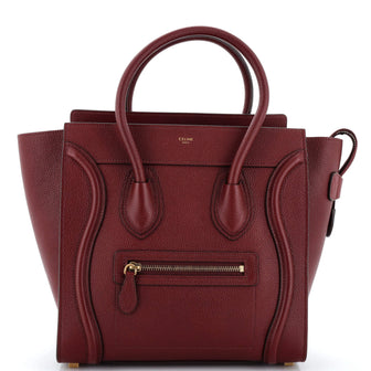 Celine Luggage Bag Grainy Leather Micro