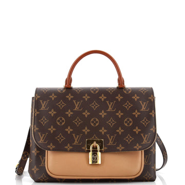 Louis Vuitton Marignan Handbag Monogram Canvas with Leather