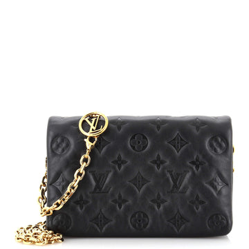 Louis Vuitton Coussin Pochette Monogram Embossed Lambskin