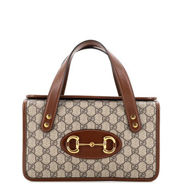 Gucci Horsebit 1955 Boston Bag GG Coated Canvas Small