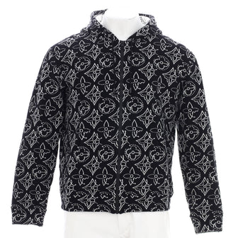 Louis Vuitton x NBA Men's Strategic Flower Hoodie Quilted Cotton Blend