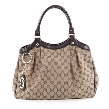 Gucci Sukey Tote GG Canvas Medium Brown 2182902