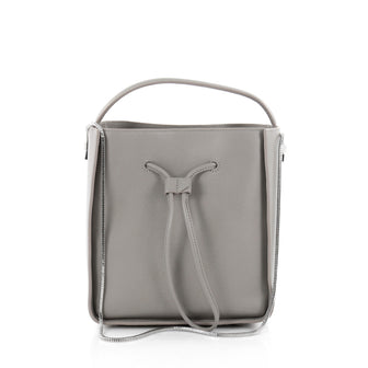 3.1 Phillip Lim Soleil Bucket Bag Leather Small Gray 2183302