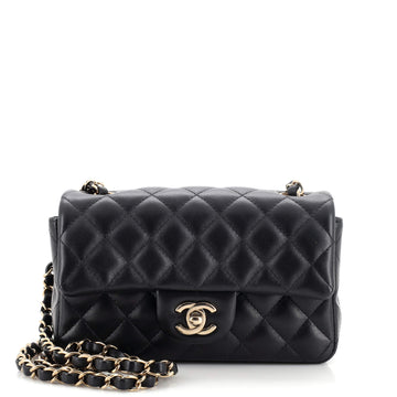 Chanel Classic Single Flap Bag Quilted Lambskin Mini