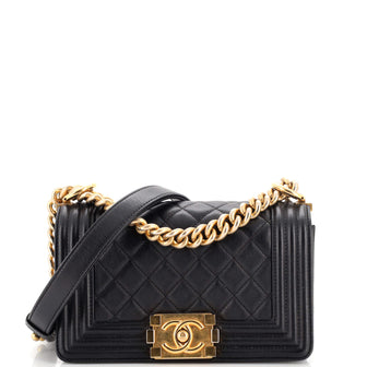 Chanel Boy Flap Bag Quilted Lambskin Small