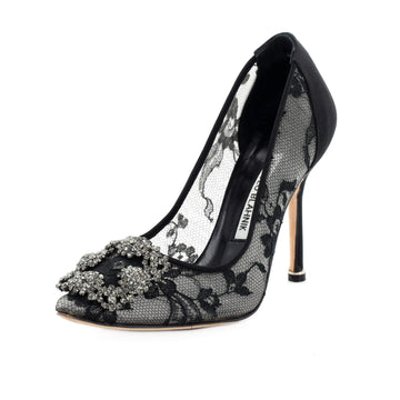 Manolo Blahnik Women's Hangisi Pumps Lace 105