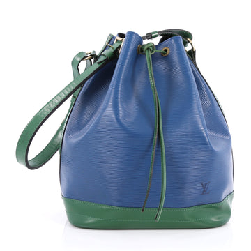 Louis Vuitton Bicolor Noe Handbag Epi Leather Large Blue 2183601