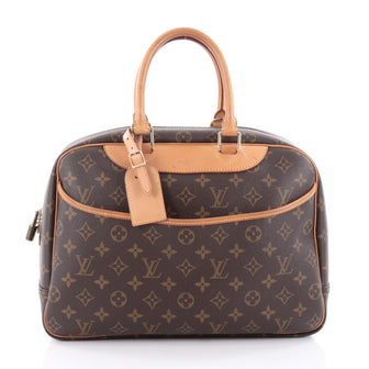 Louis Vuitton Deauville Handbag Monogram Canvas Brown 2183603