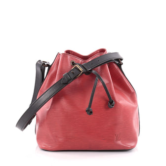 Louis Vuitton Bicolor Petit Noe Handbag Epi Leather Red 2183801