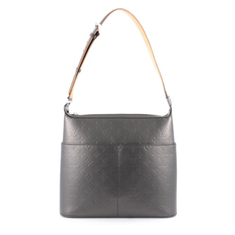 Louis Vuitton Mat Sutter Bag Monogram Vernis Gray 2184002
