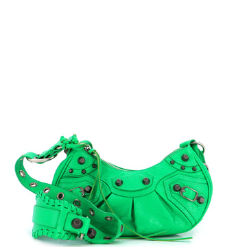 Balenciaga Le Cagole Giant Studs Shoulder Bag Leather XS